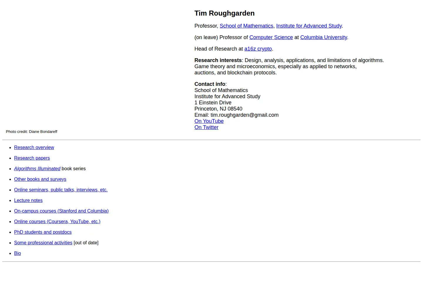 Screenshot of timroughgarden.org