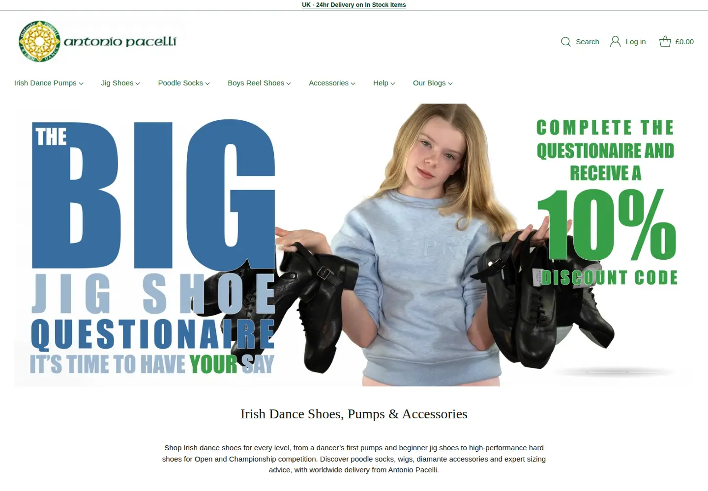 Screenshot of antoniopacelli.com