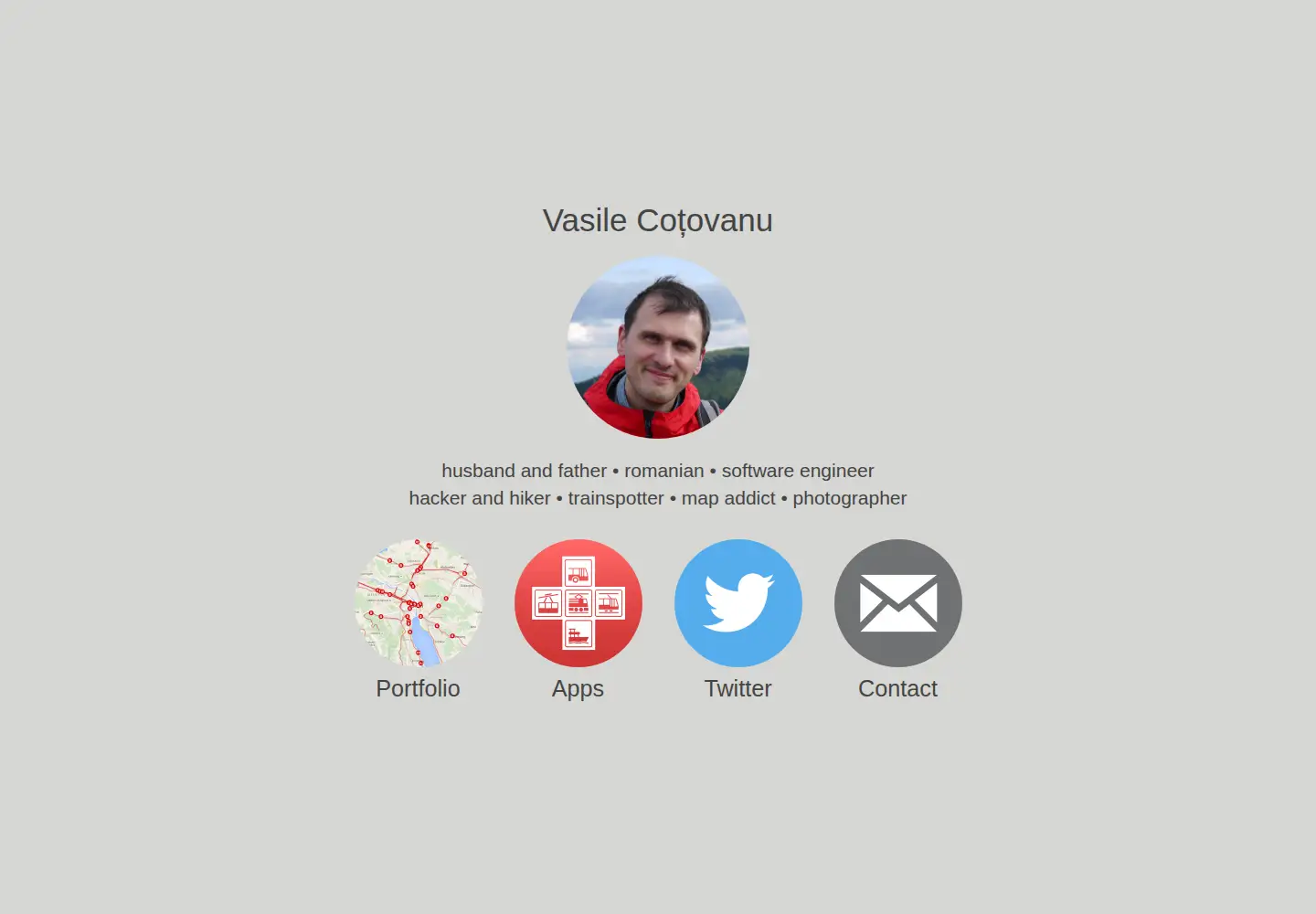 Screenshot of vasile.ch