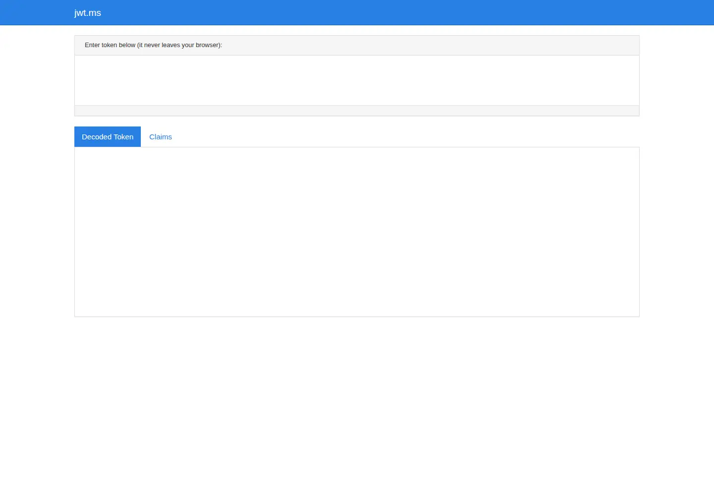 Screenshot of jwt.ms