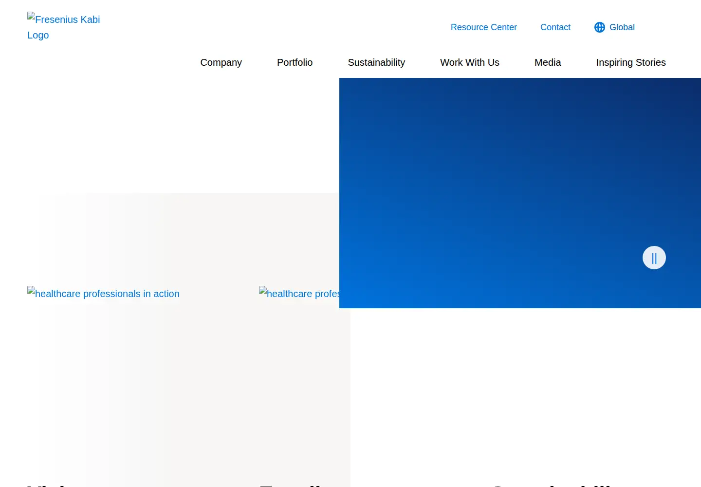 Screenshot of fresenius-kabi.com