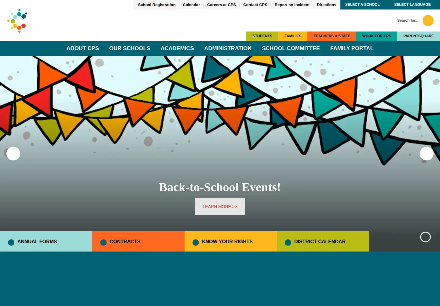 Screenshot of cpsd.us