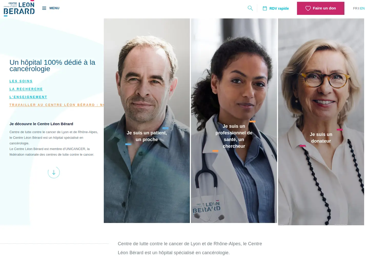 Screenshot of centreleonberard.fr