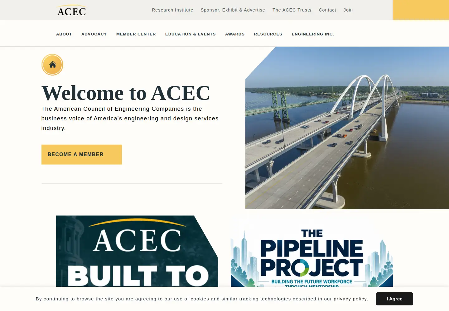 Screenshot of acec.org