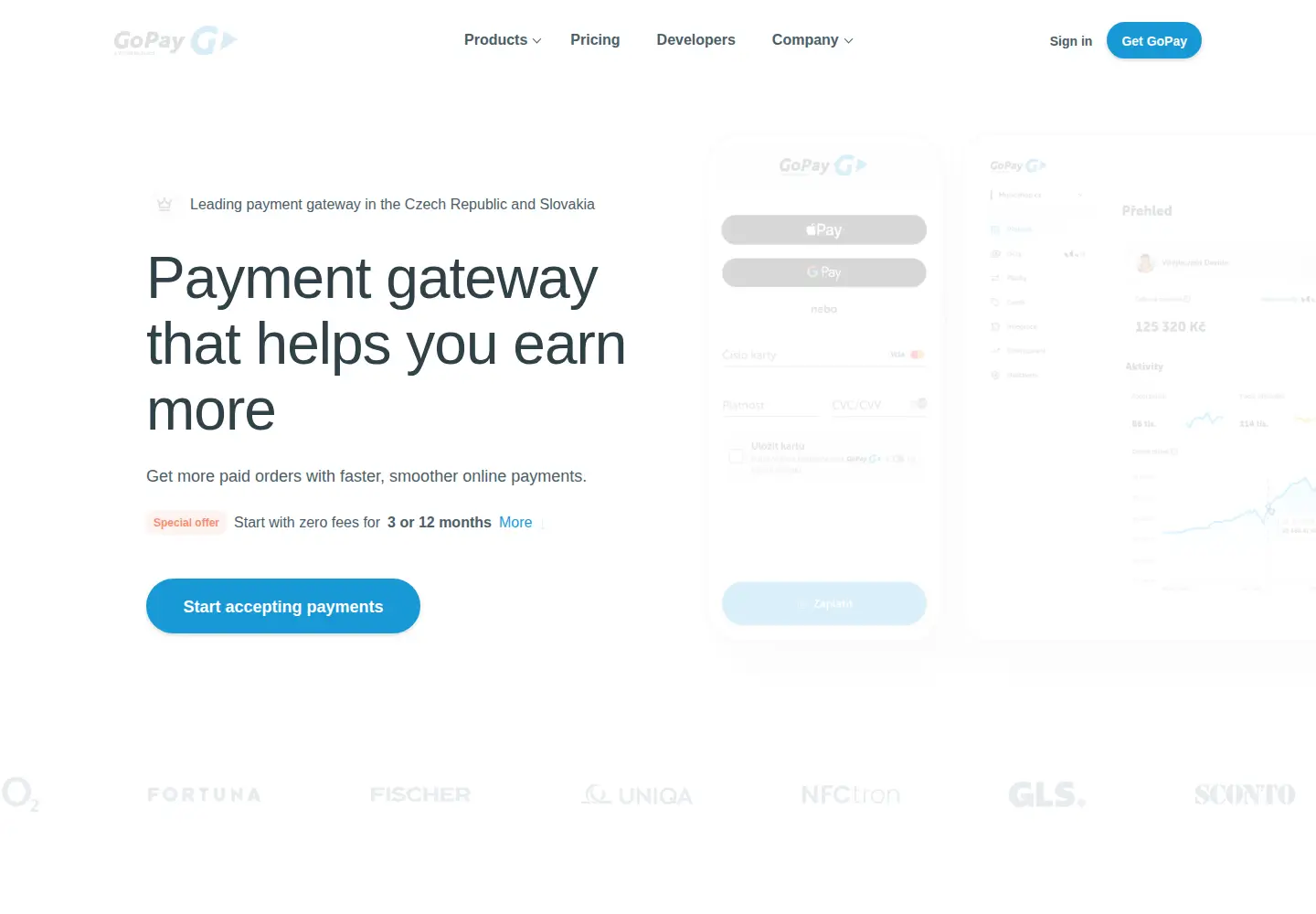 Screenshot of gopay.com
