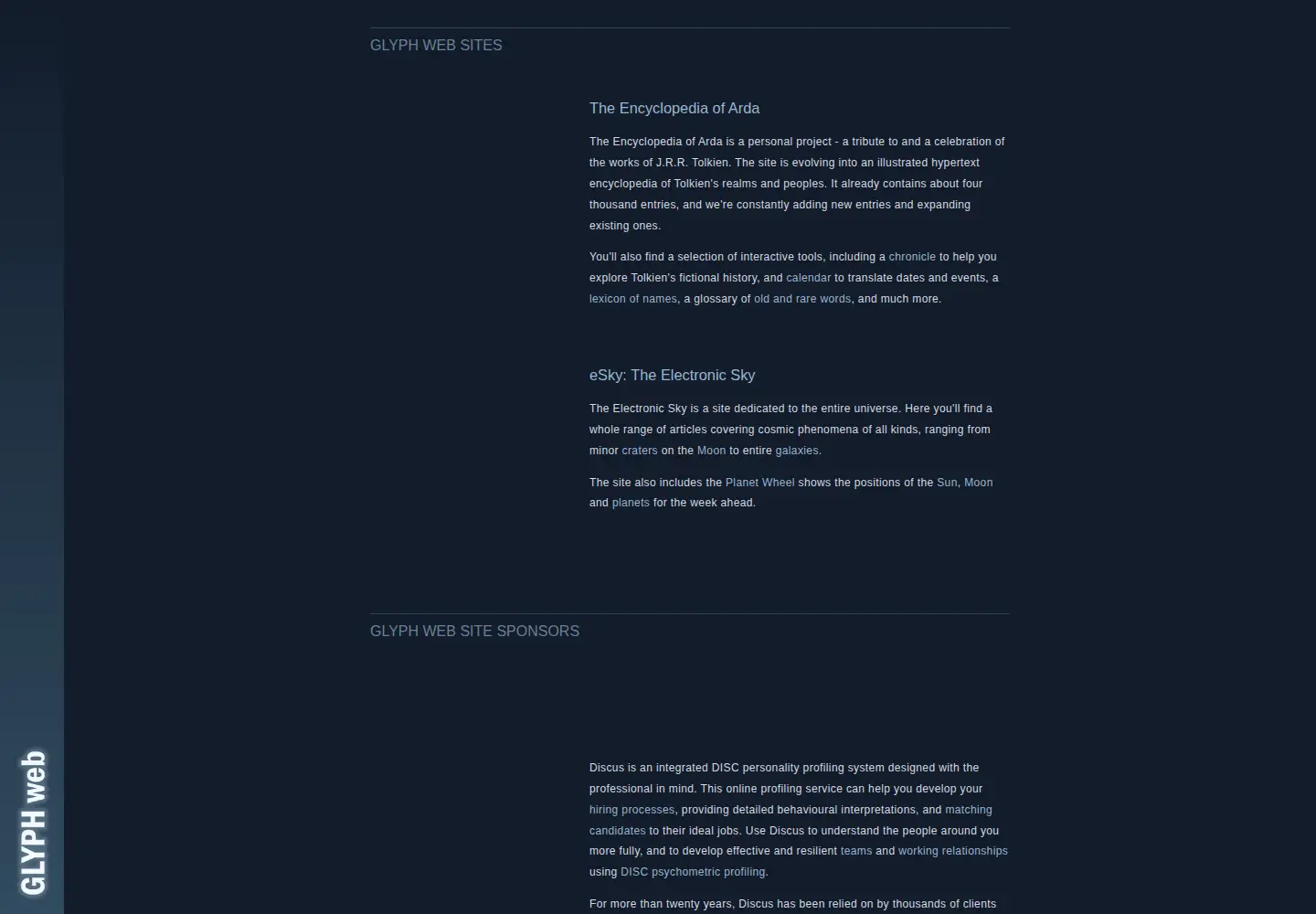 Screenshot of glyphweb.com