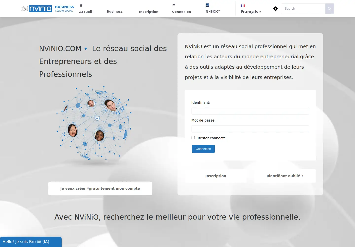 Screenshot of nvinio.com