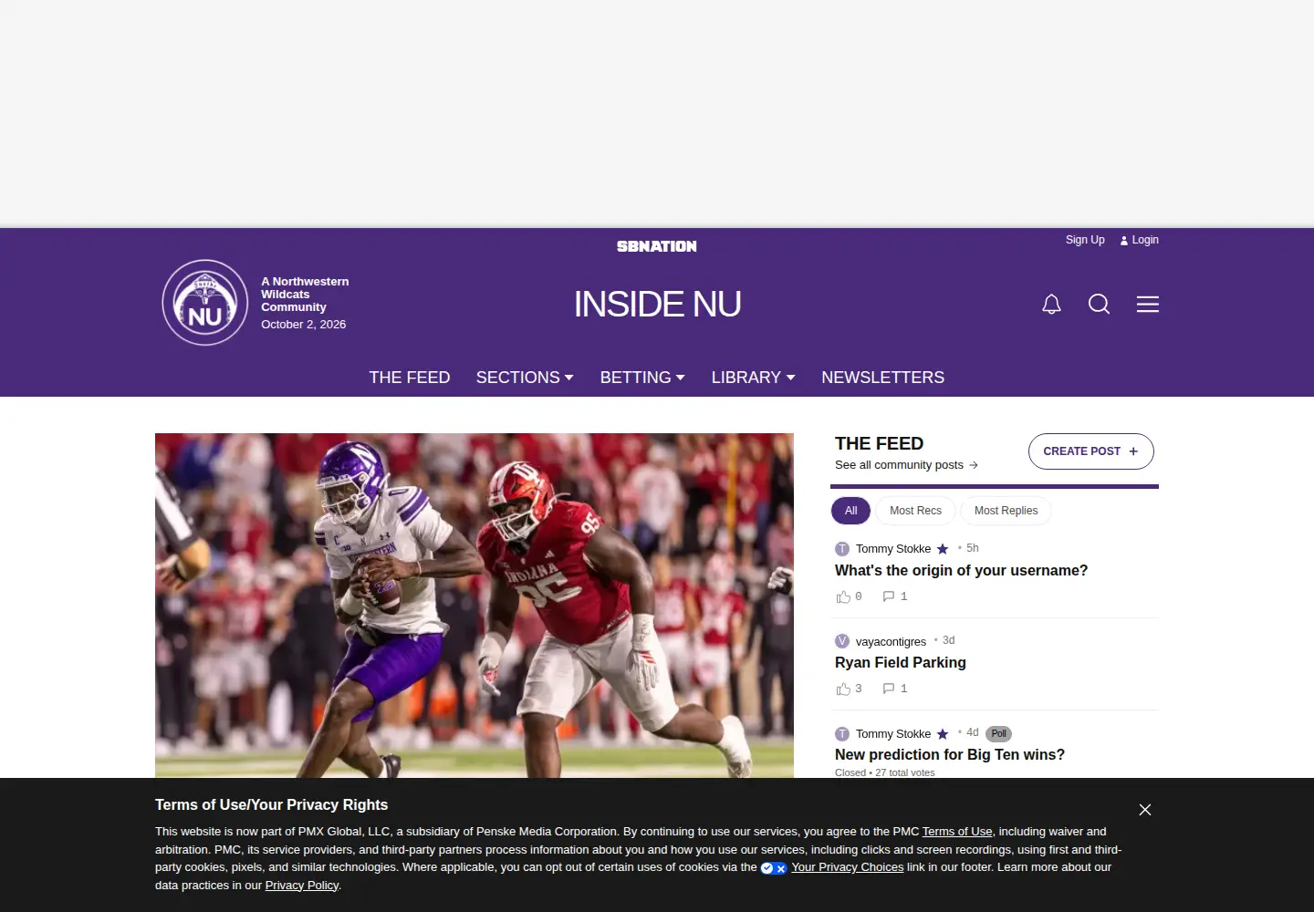 Screenshot of insidenu.com