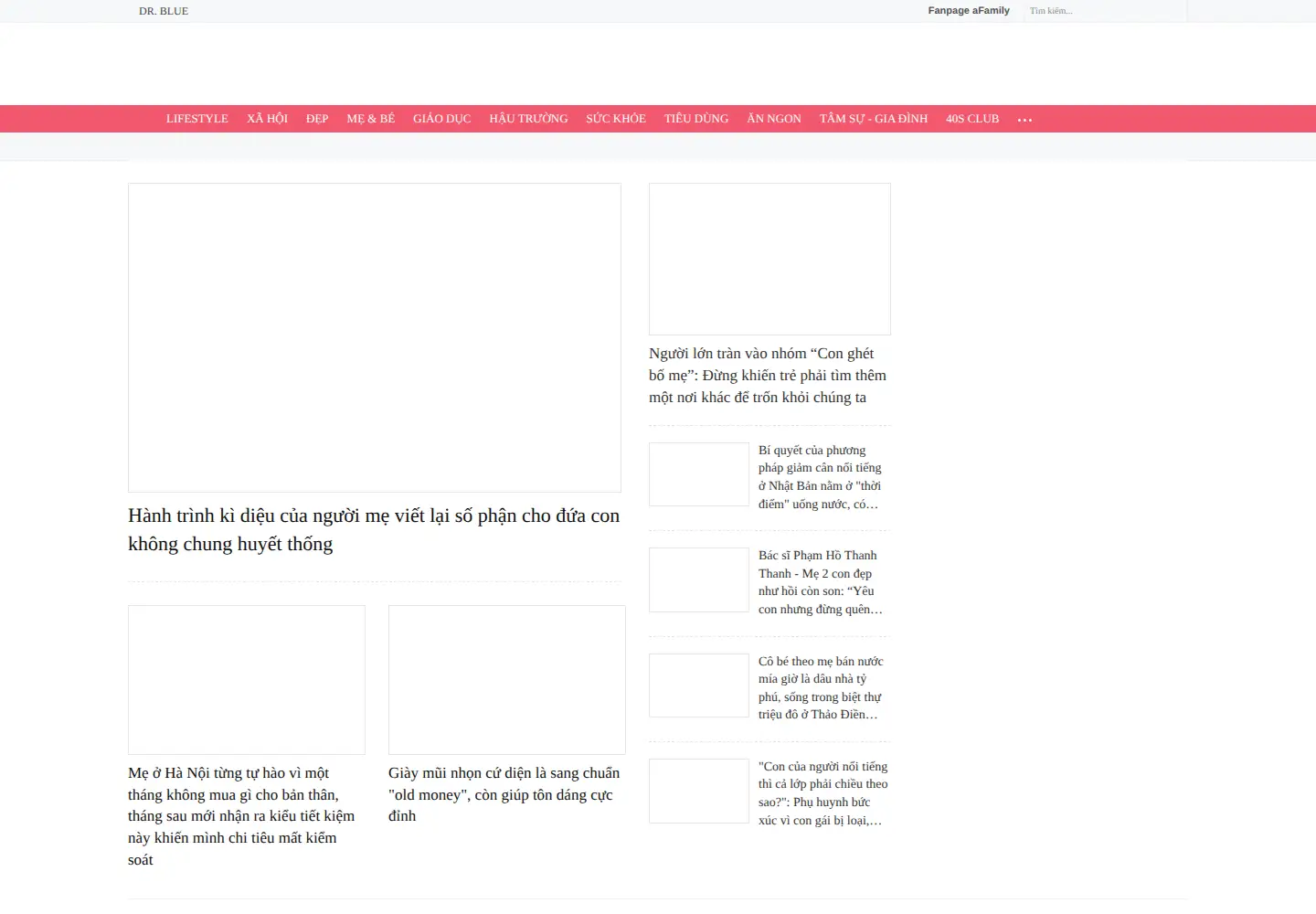 Screenshot of afamily.vn