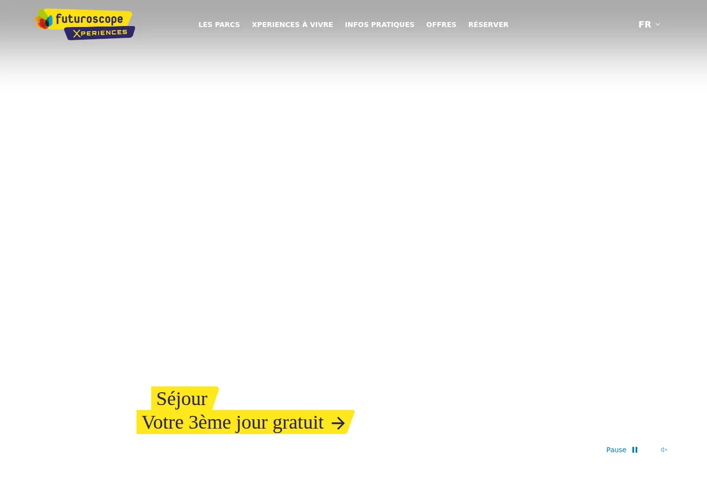 Screenshot of futuroscope.com