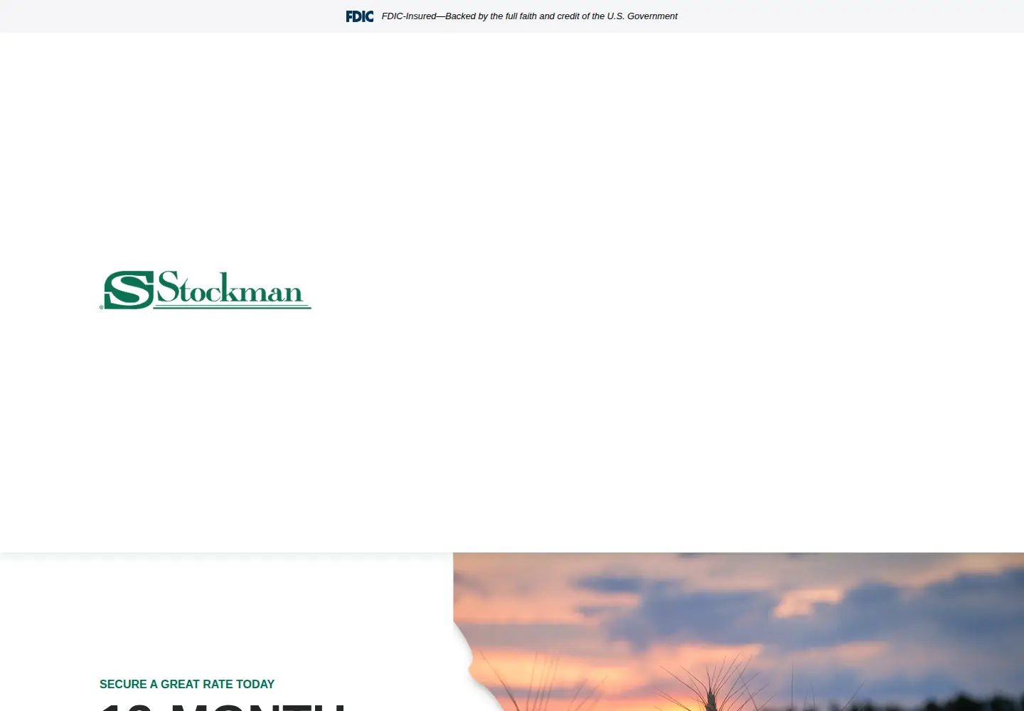 Screenshot of stockmanbank.com