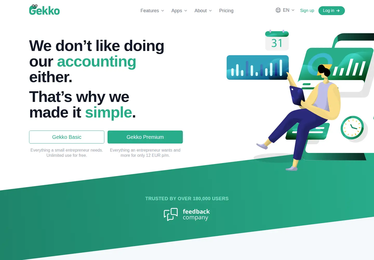 Screenshot of getgekko.com