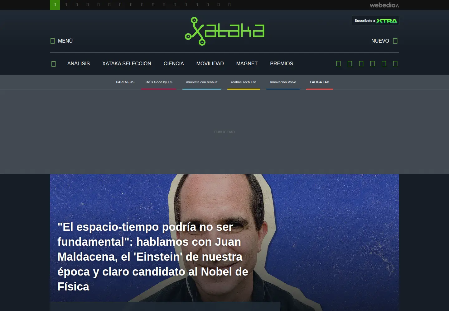 Screenshot of xataka.com