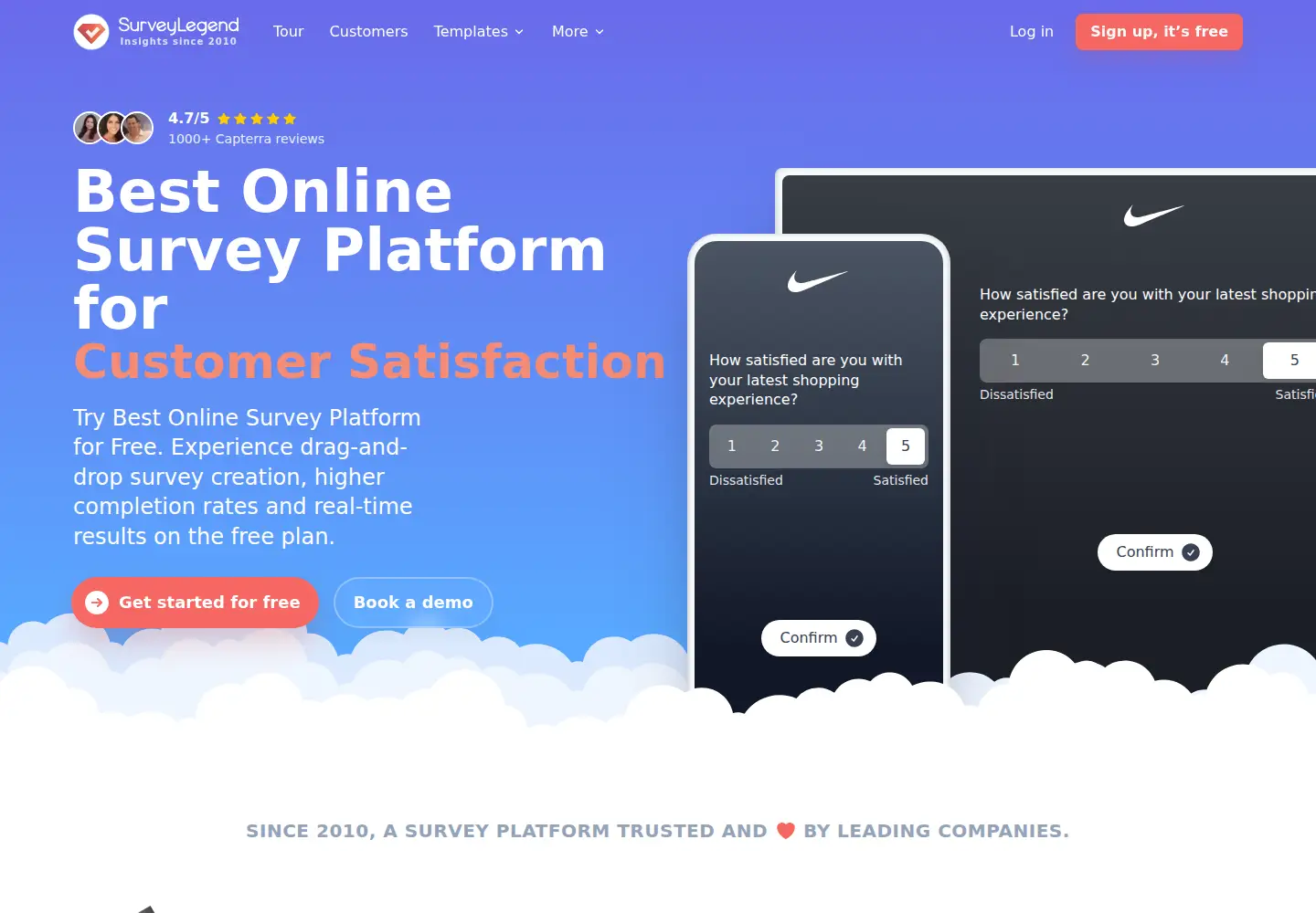 Screenshot of surveylegend.com