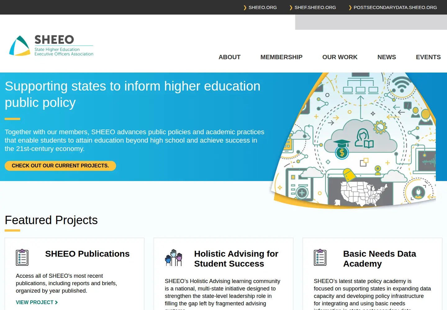 Screenshot of sheeo.org