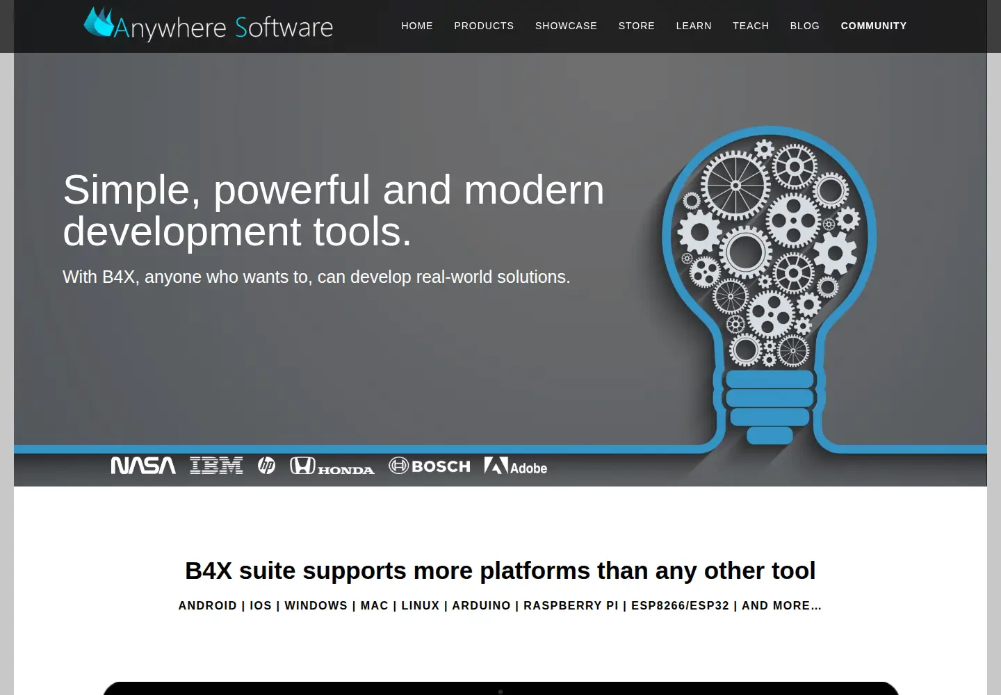 Screenshot of b4x.com