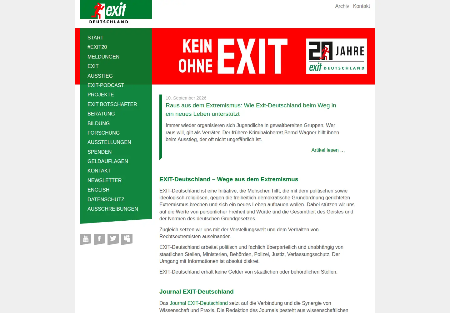 Screenshot of exit-deutschland.de