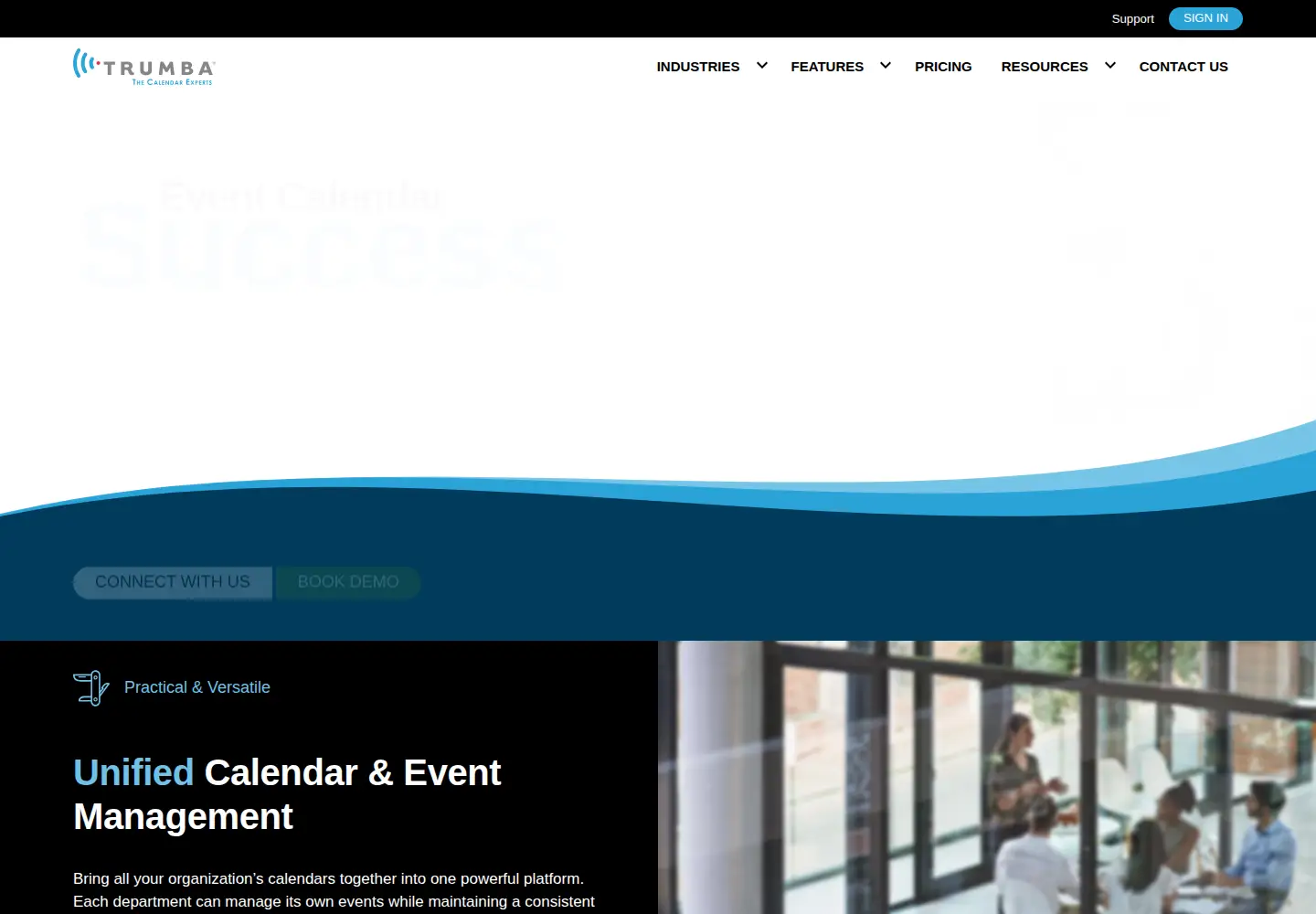 Screenshot of trumba.com