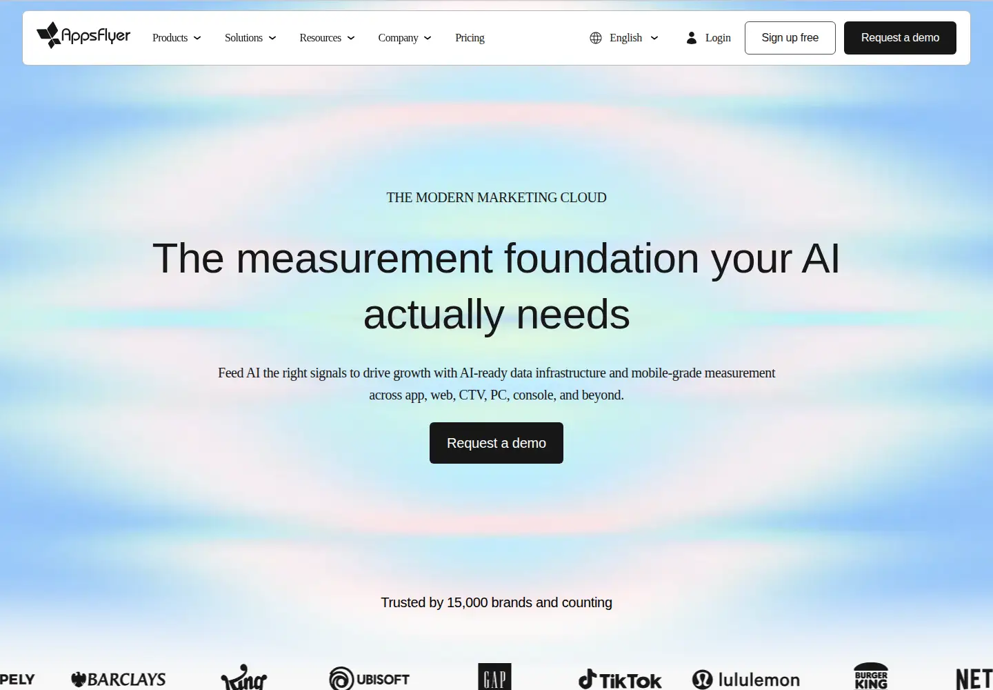 Screenshot of appsflyer.com