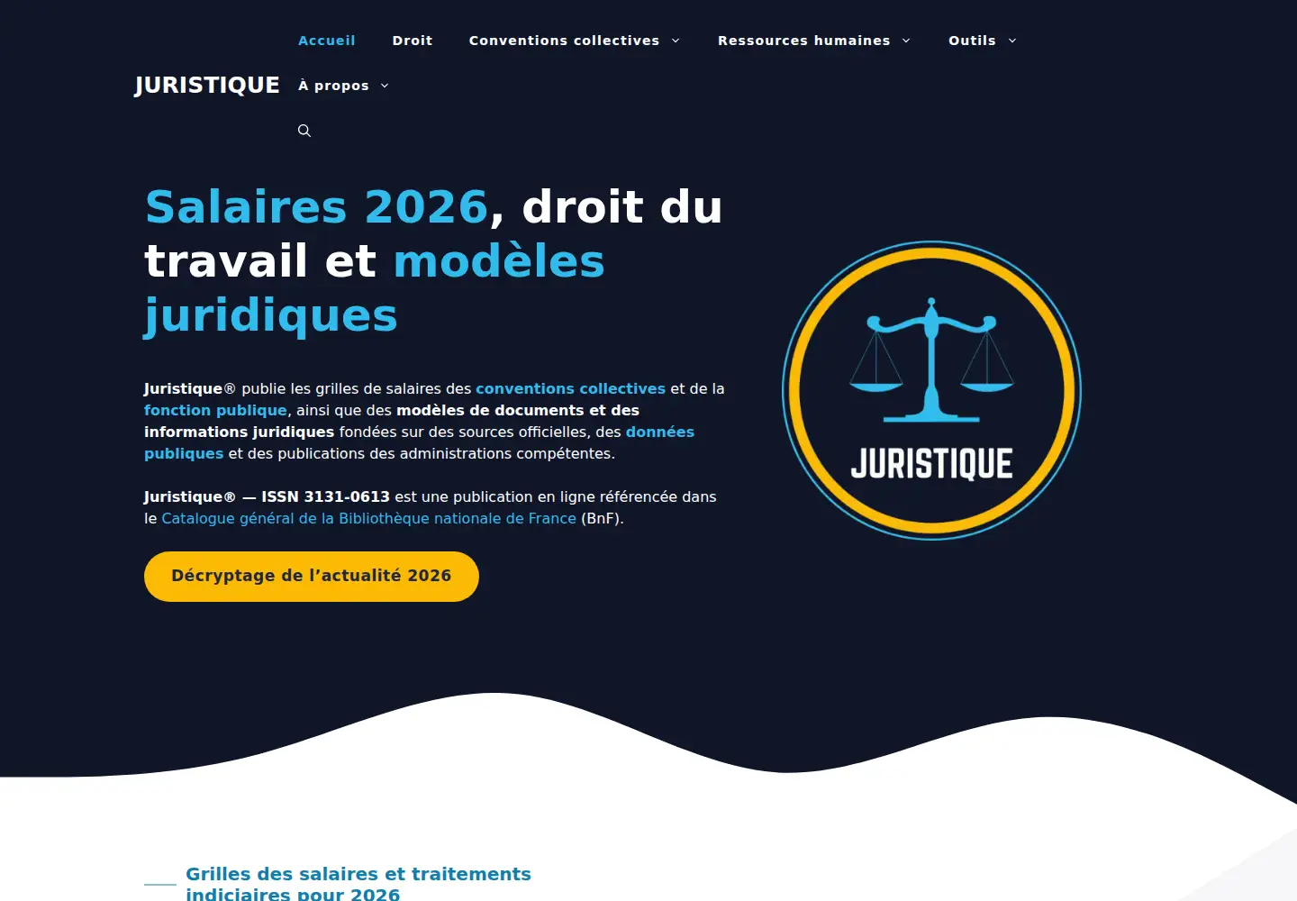 Screenshot of juristique.org