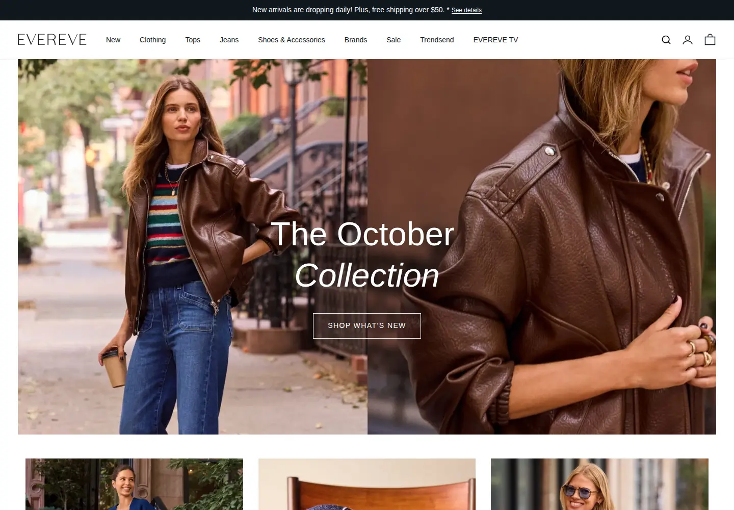 Screenshot of evereve.com