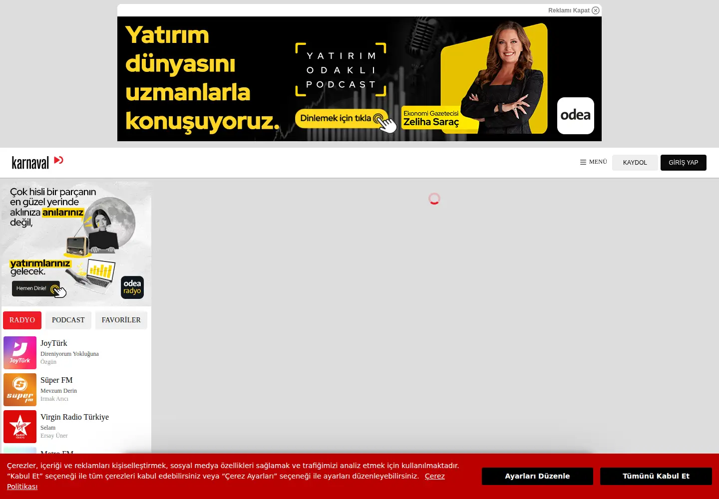 Screenshot of karnaval.com