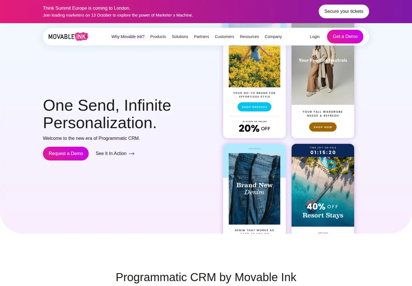 Screenshot of movableink.com