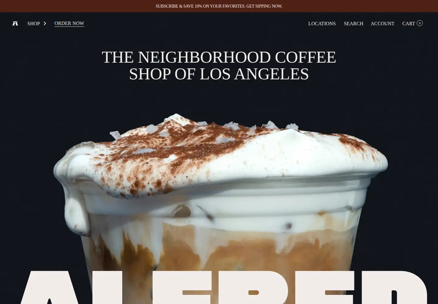 Screenshot of alfred.la