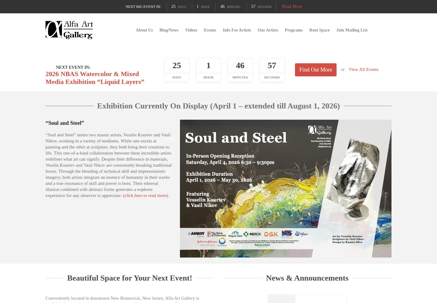 Screenshot of alfaart.org