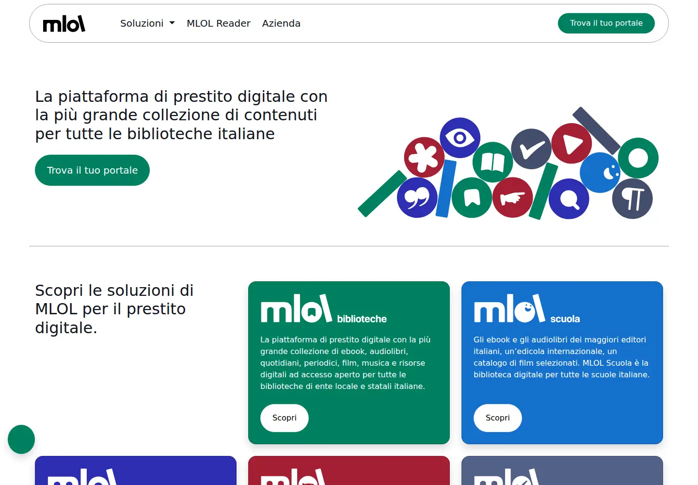 Screenshot of medialibrary.it