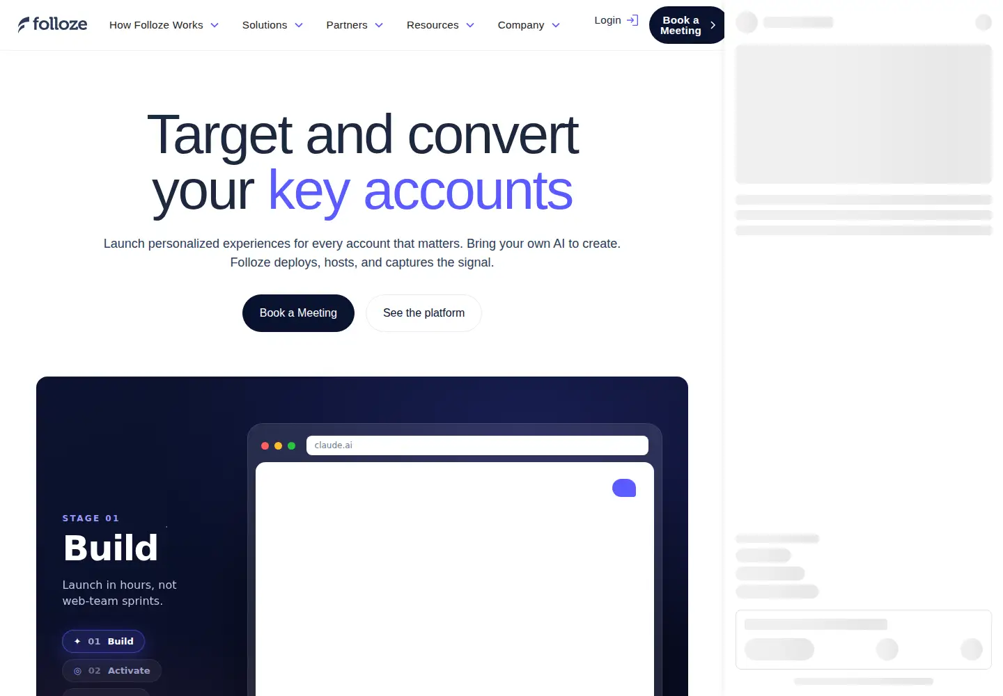 Screenshot of folloze.com