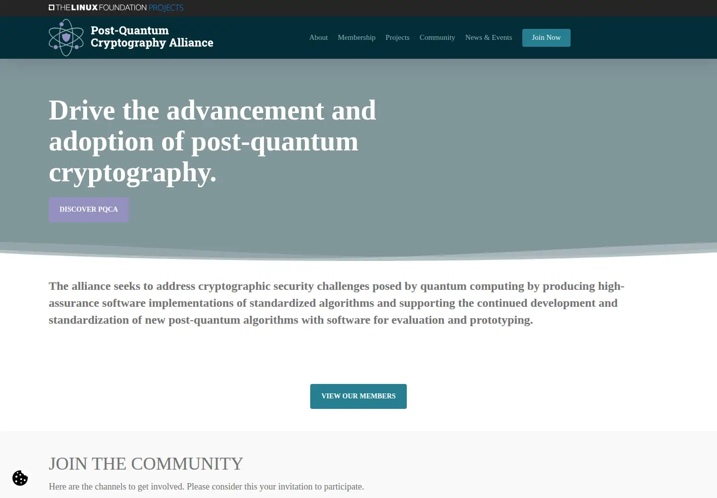 Screenshot of pqca.org