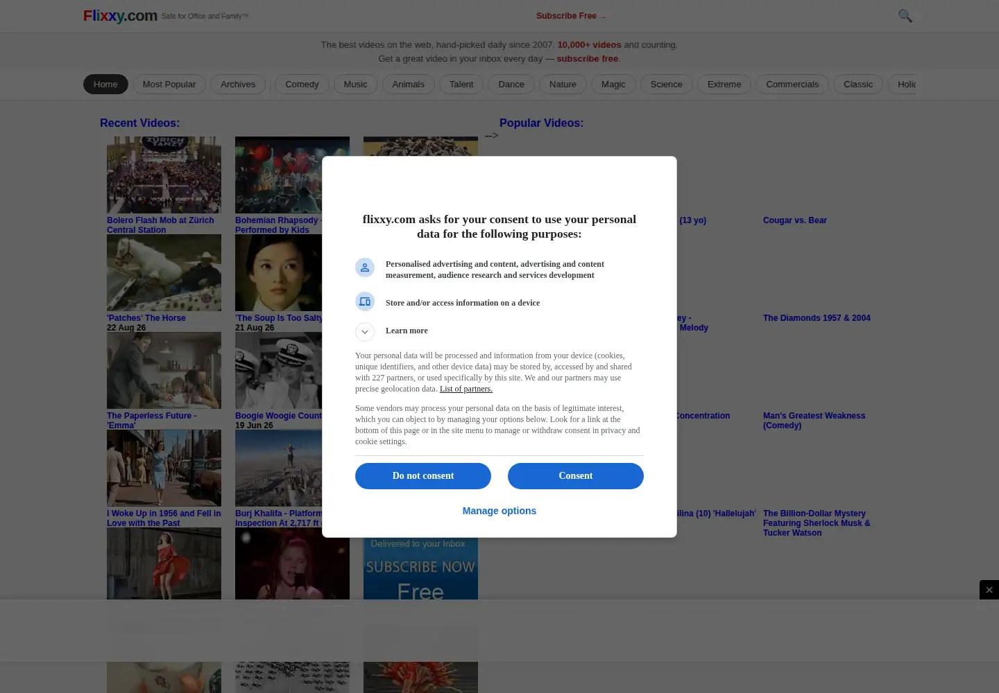 Screenshot of flixxy.com
