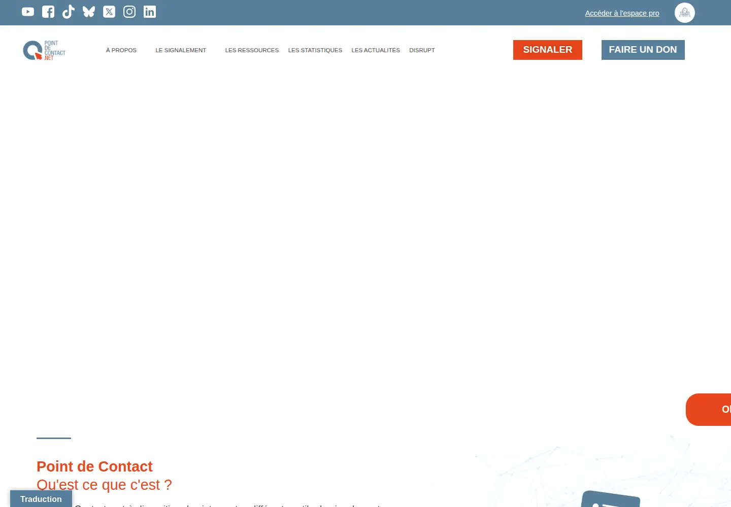 Screenshot of pointdecontact.net