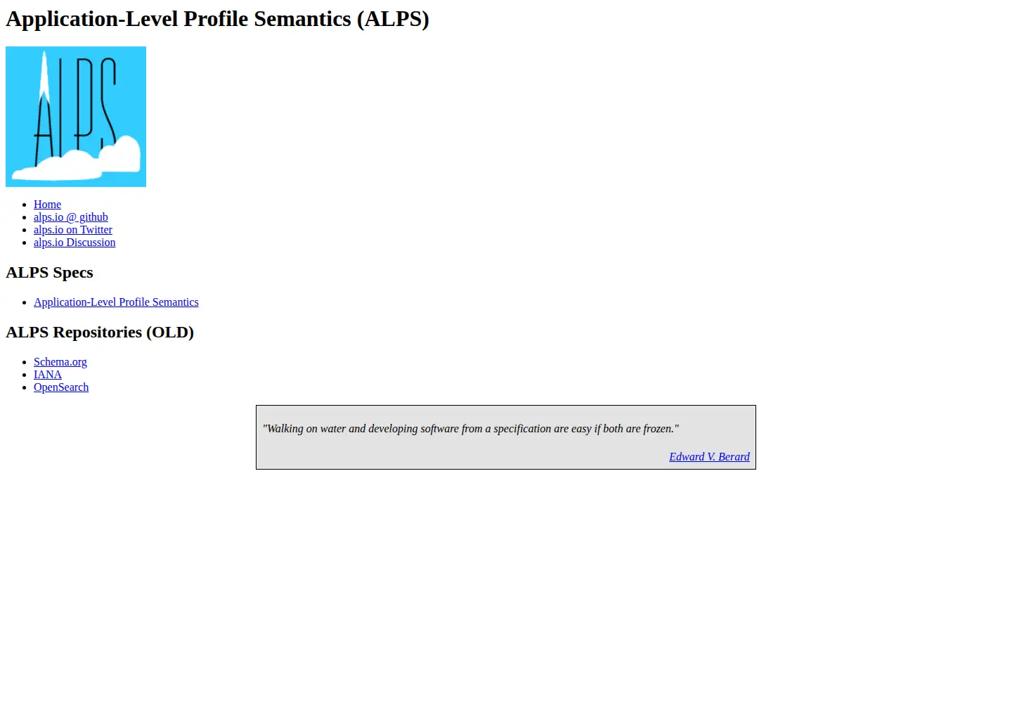 Screenshot of alps.io