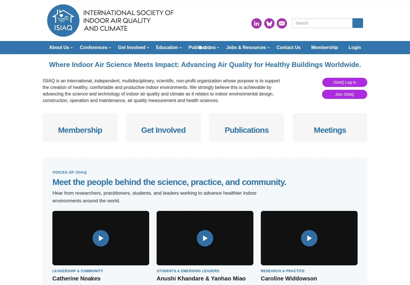 Screenshot of isiaq.org