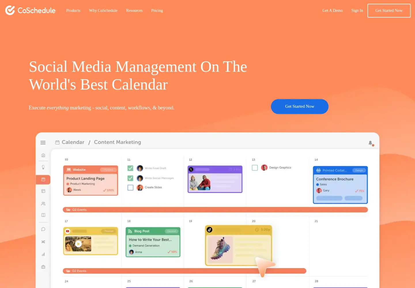 Screenshot of coschedule.com