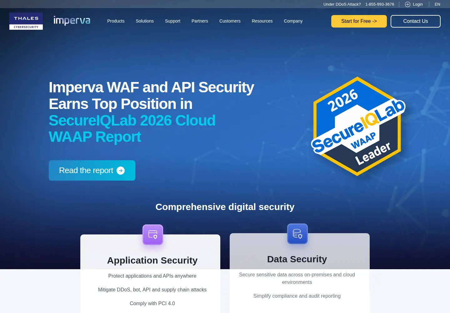 Screenshot of imperva.com