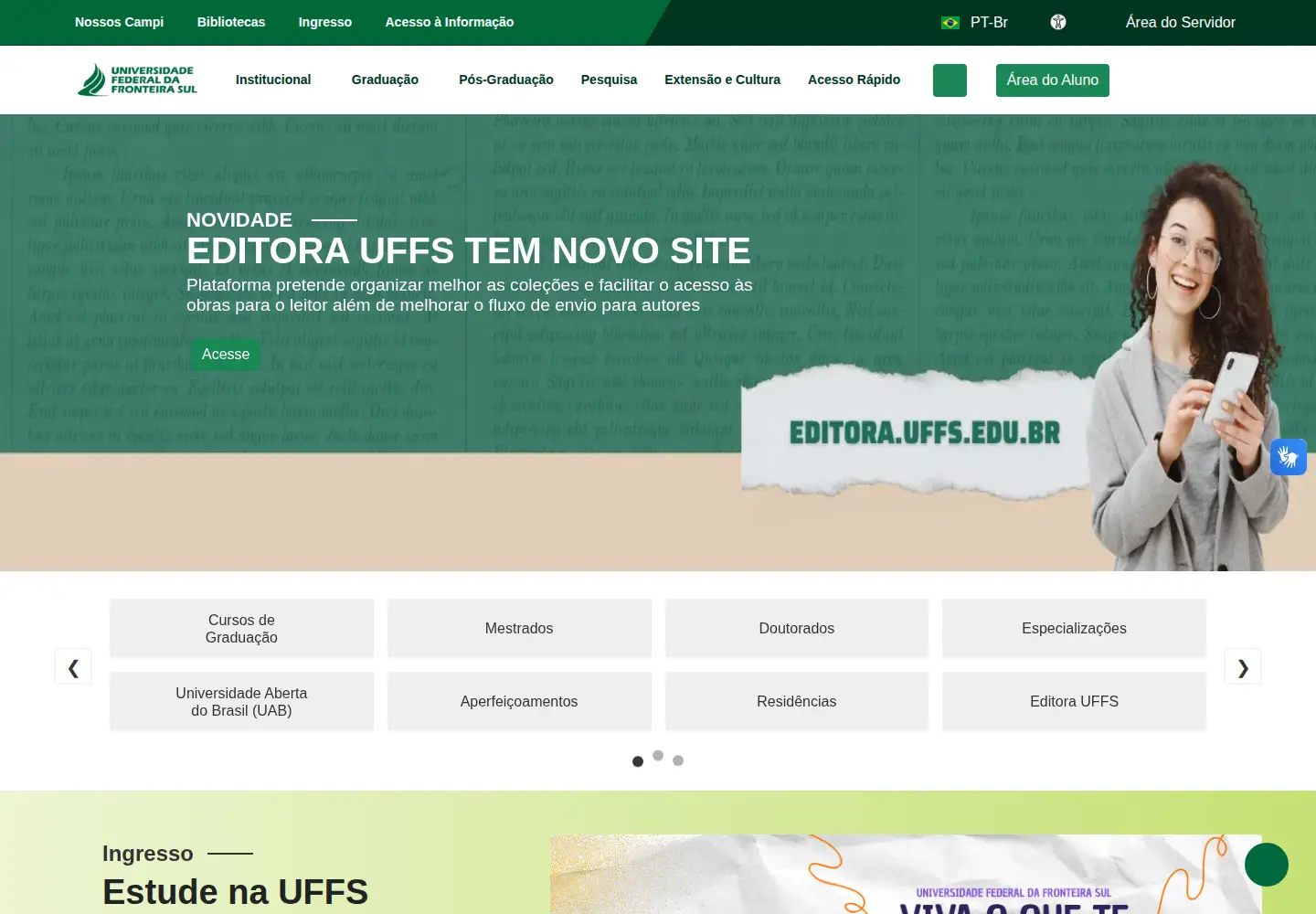 Screenshot of uffs.edu.br