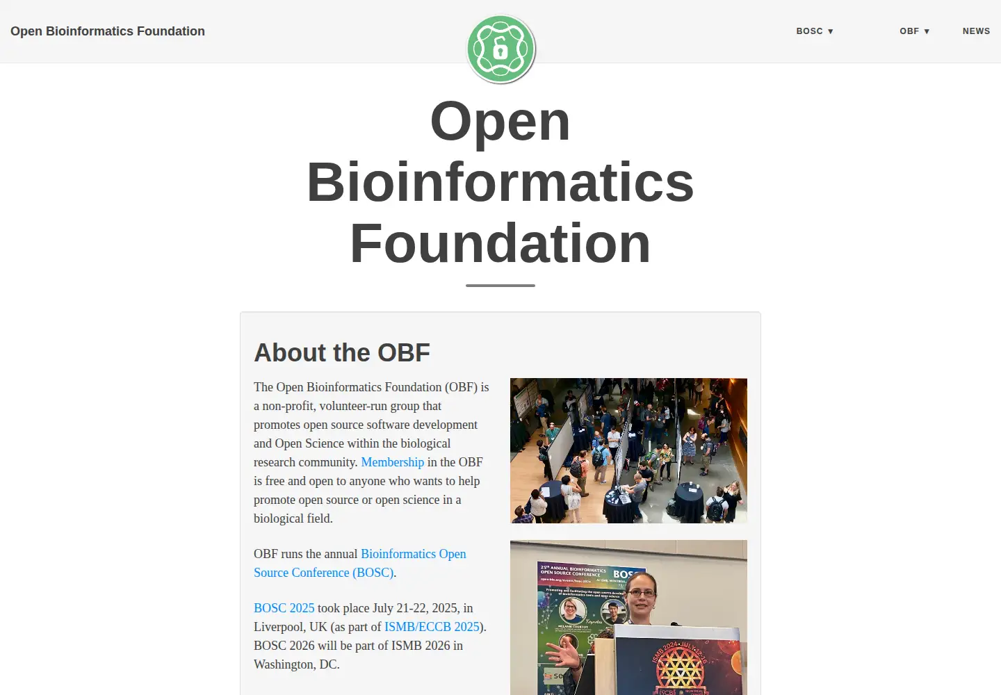 Screenshot of open-bio.org