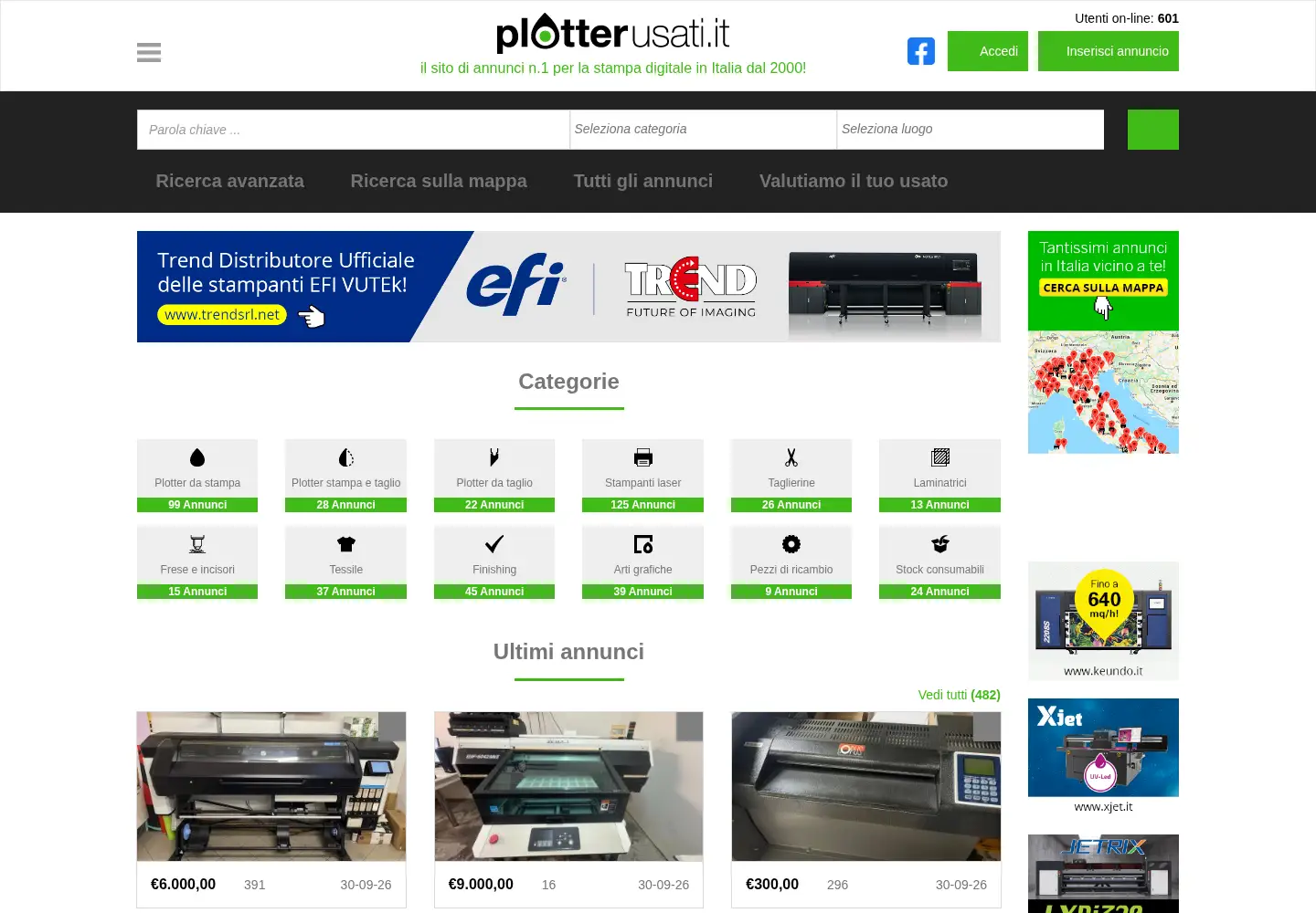 Screenshot of plotterusati.it