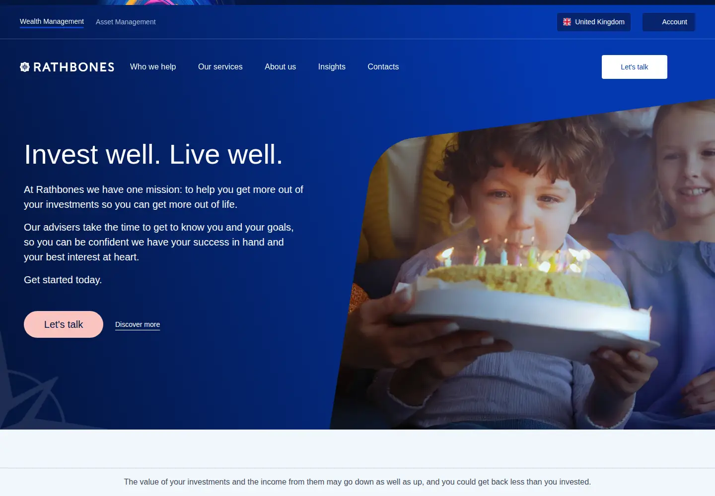 Screenshot of rathbones.com