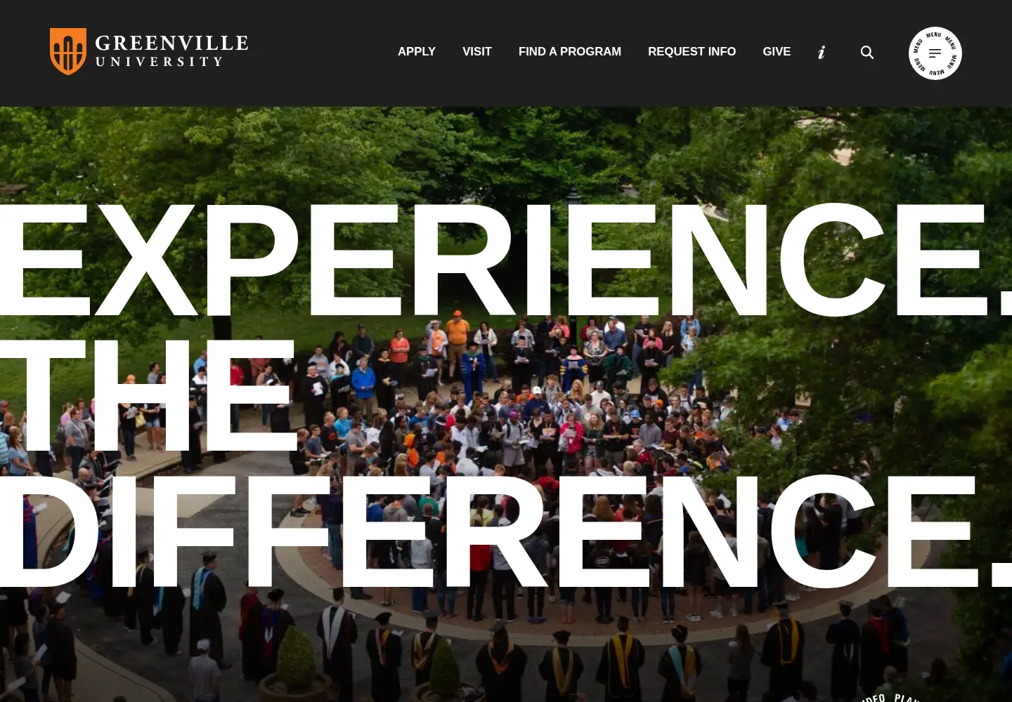 Screenshot of greenville.edu