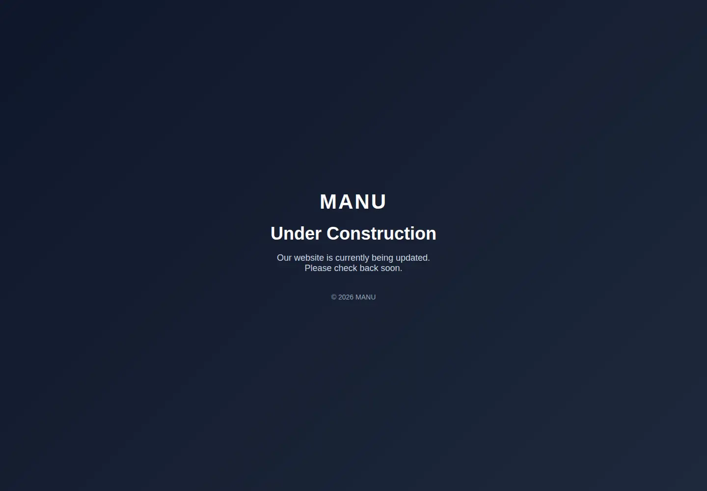 Screenshot of manu.edu.mk