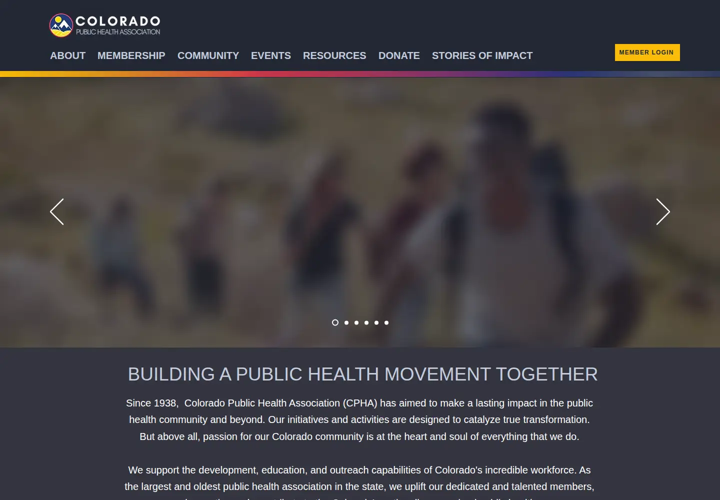 Screenshot of coloradopublichealth.org