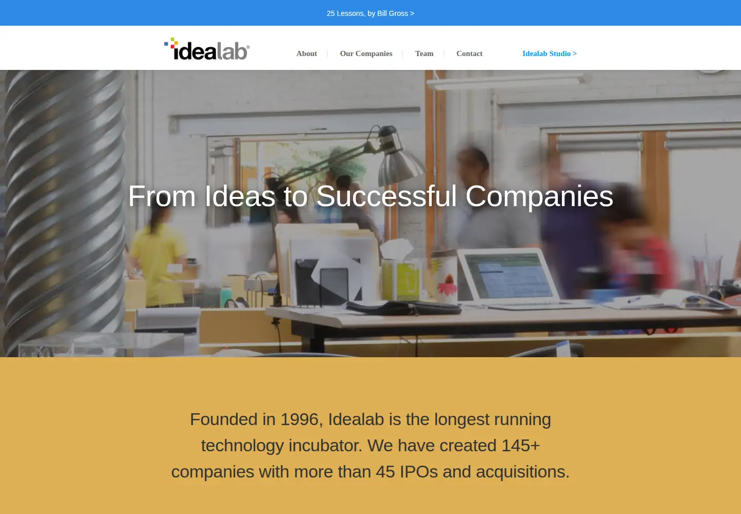 Screenshot of idealab.com