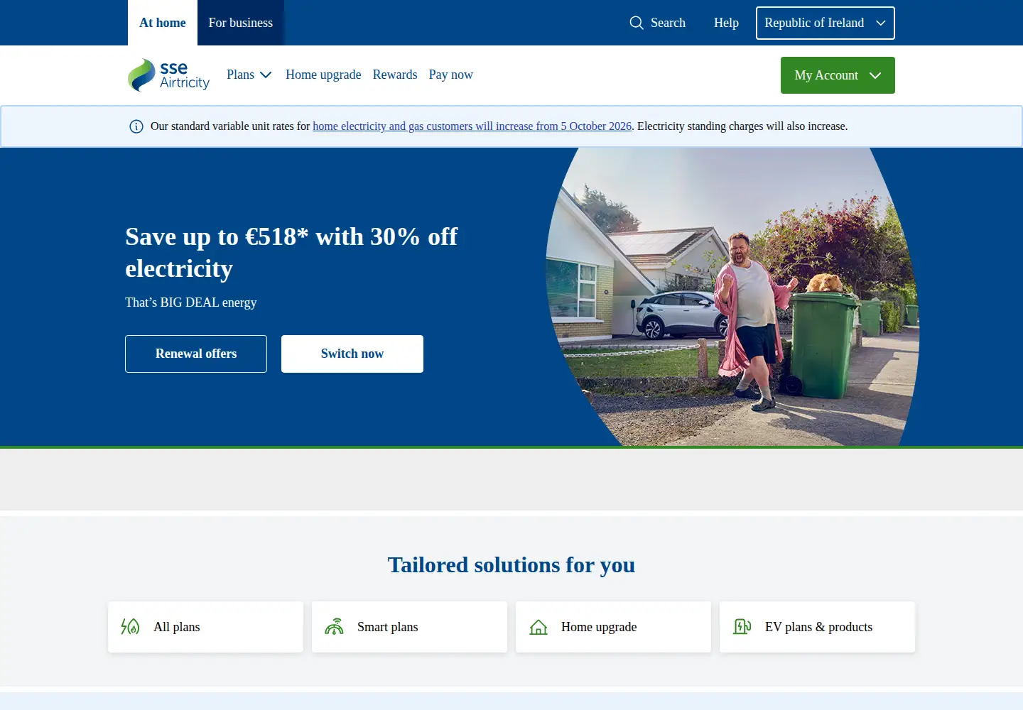 Screenshot of sseairtricity.com