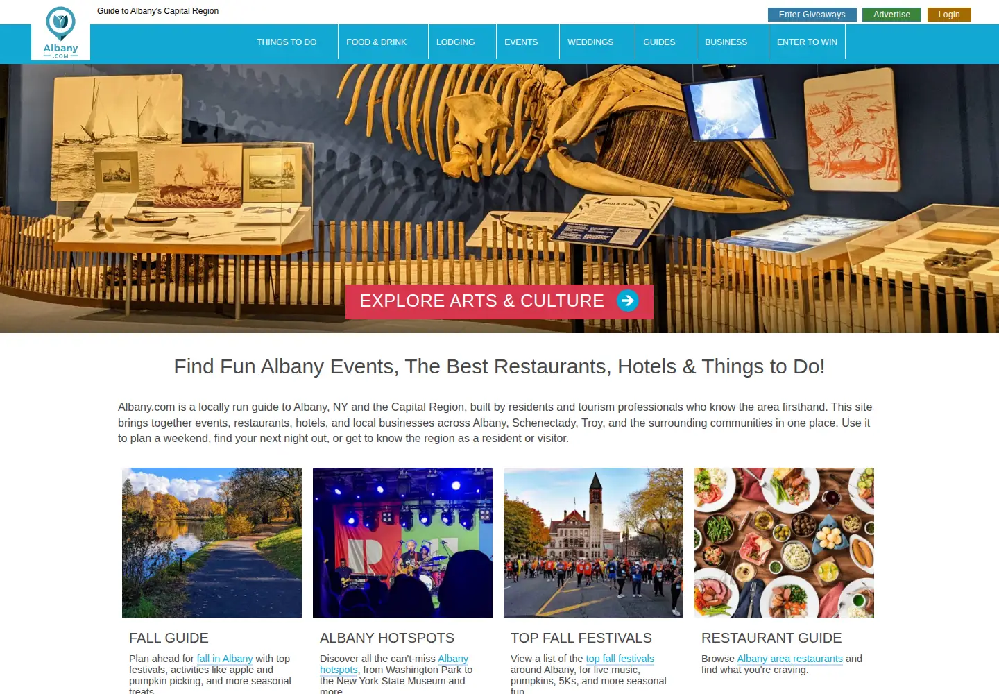Screenshot of albany.com