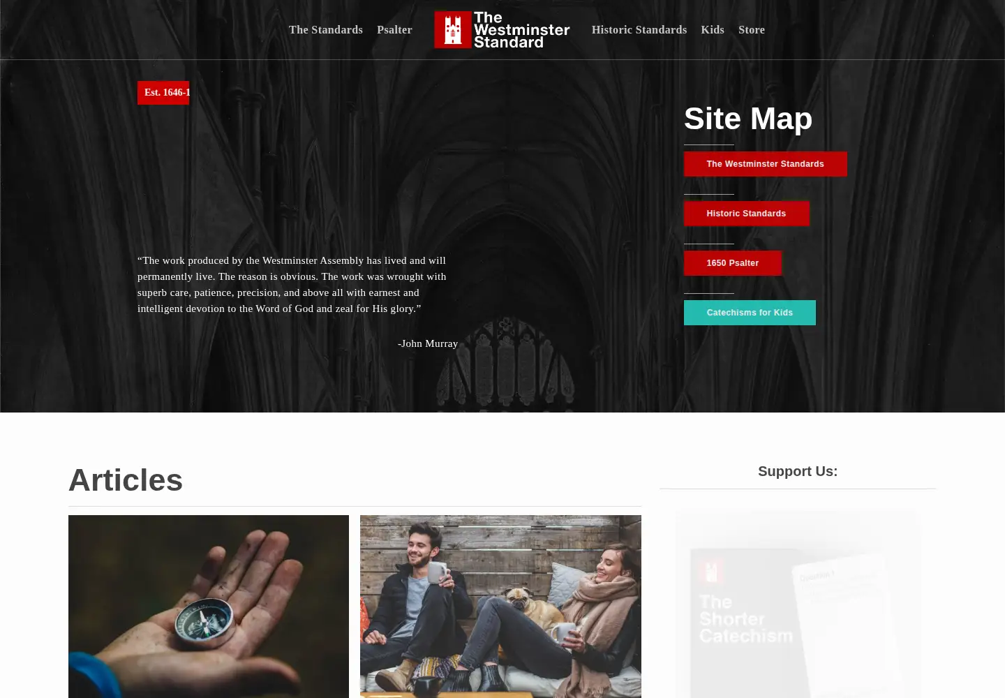 Screenshot of thewestminsterstandard.org