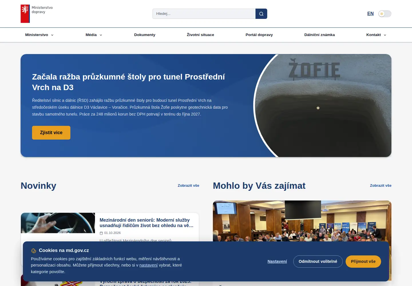 Screenshot of mdcr.cz